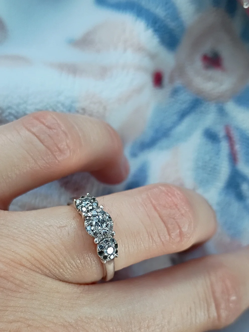 Genuine Diamond 925 Sterling Silver Ring